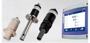 Sensores de conductividad/resistividad para aplicaciones de agua pura